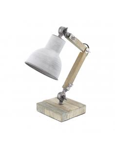 EGLO 33007 - STRINGSTON Living Room Lamp in Steel, whitewashed wood