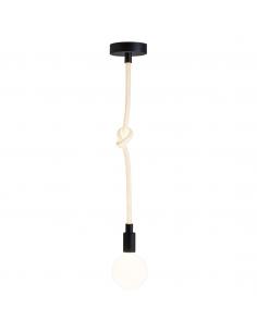 LEXA WHITE ROPE PENDANT 1 X 60W E-27 - LED 11W