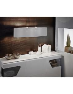 EGLO 31617 - MASERLO Hanging Lamp in Nickel-matte Steel and Textile Fabric 2