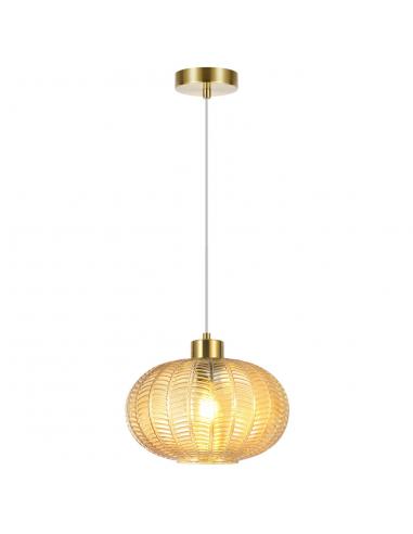 NAWA BRASS-AMBER PENDANT 1 X 60W E-27