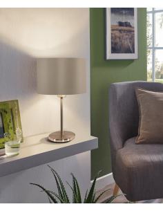 EGLO 31629 - MASERLO Lámpara de Tela en Acero níquel-mate y Textil 2