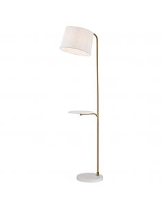 TAU BRASS-WHITE LIVING ROOM FOOT 1 X 60W E-27