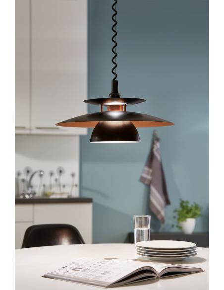 EGLO 31666 - BRENDA Pendant lamp in Acrylic, steel and Steel