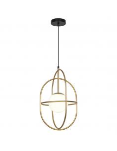 ASTRO MATTE GOLD PENDANT - OPAL 1 X 60W E-27