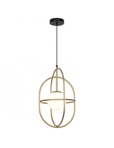 ASTRO MATTE GOLD PENDANT - OPAL 1 X 60W E-27