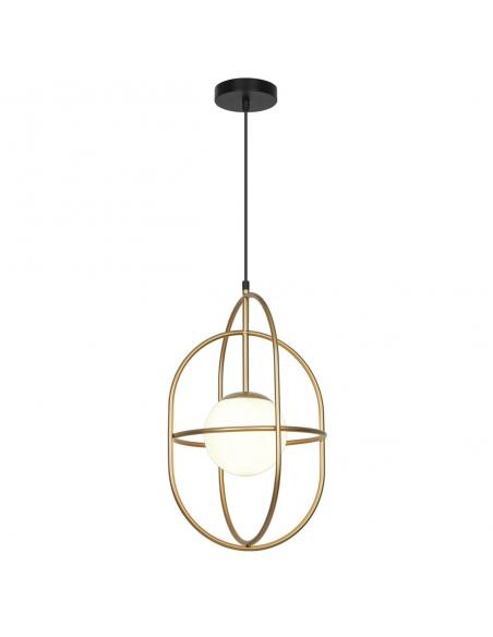 ASTRO MATTE GOLD PENDANT - OPAL 1 X 60W E-27