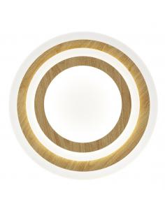 GALET WHITE-WOOD LED CEILING LIGHT 38W 3116 4000K- 40*H5CM