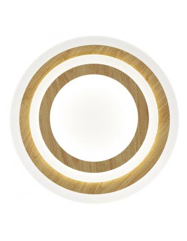 GALET WHITE-WOOD LED CEILING LIGHT 38W 3116 4000K- 40*H5CM
