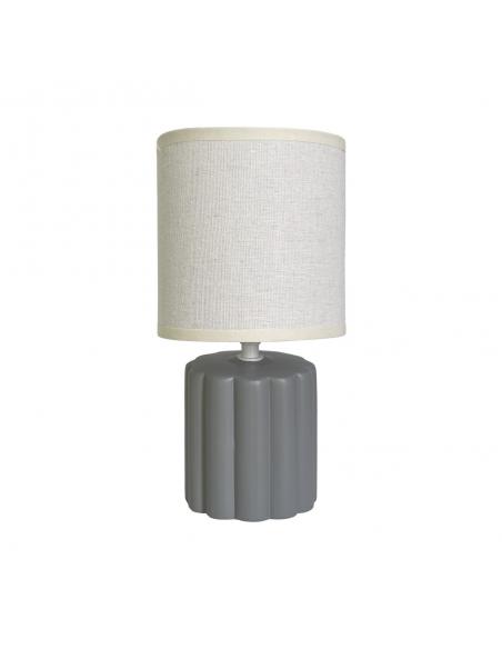 BARLOW GRAY TABLE LAMP 1 X 40W E-14