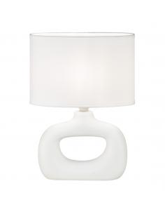 DALTON WHITE TABLE LAMP 1 X 40W E-14