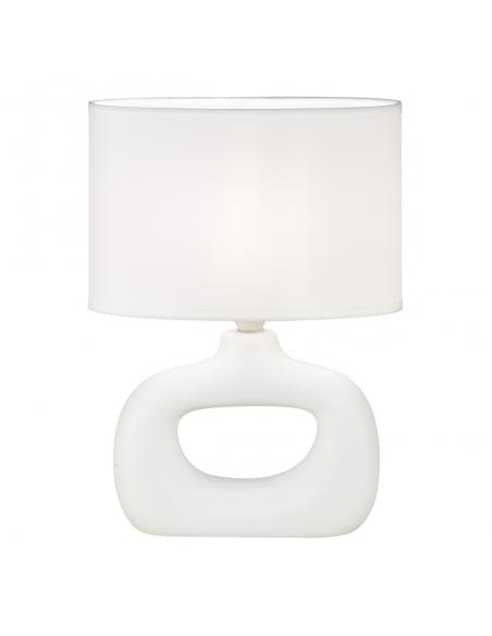 DALTON WHITE TABLE LAMP 1 X 40W E-14