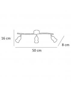 3L BULLET NICKEL SATIN STRIP 3 X 40W GU-10 2