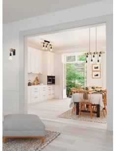 EGLO 43511 - TOWNSHEND Living Room Lamp in Steel, black wood, brown 2