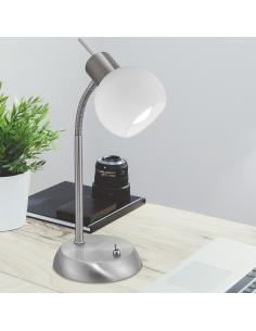 OPAL SATIN NICKEL TABLE LIGHT 1 X 40W E-14 2