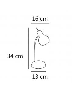OPAL LEATHER TABLE LAMP 1 X 40W E-14 2