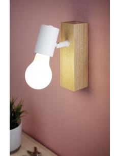 EGLO 33168 - TOWNSHEND 3 LED Spotlight in Wood, brown steel, white 2