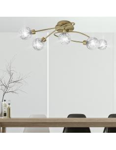 5L ROLO LEATHER CEILING LIGHT 5 X 40W G-9 2