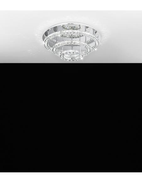 EGLO 39002 - TONERIA Ceiling lamp in Stainless Steel and Glass
