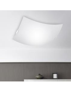 NOMAD SQUARE WHITE CEILING LIGHT 2 X 60W E-27 - 30CM 2