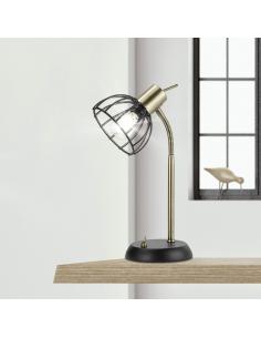1L BERMEO MATTE BLACK TABLE LAMP 1 X 40W E-14 2