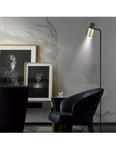 PIE SALON MAENA NEGRO-LATON 1 X 40W E-14 2