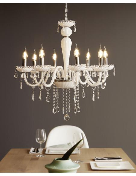 EGLO 39114 - CARPENTO Pendant lamp in Steel and Glass