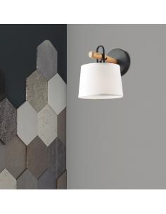AROLAS BLACK-WOOD WALL LIGHT 1 X 60W E-27 2