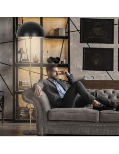 PIE SALON MARNAU 1L NEGRO 1 X 60W E-27 2