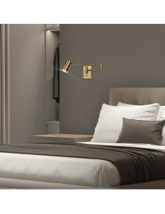 ROMEO METAL BRASS WALL LIGHT 1 X 50W GU10 2