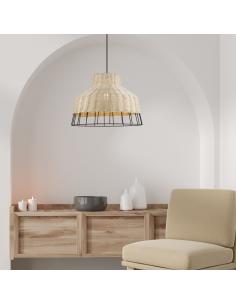 YADA METAL PENDANT - RATTAN 1 X 60W E-27 2