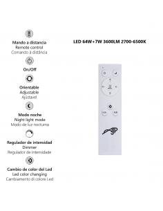 GARONA LED CEILING LIGHT 64W+7W 3600LM 2700-6500K 2