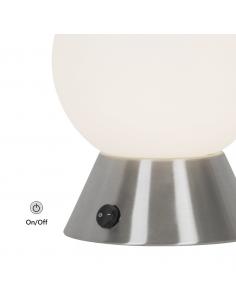 SOBREMESA BEN NIQUEL SAT- OPAL 1 X 40W E-14 2