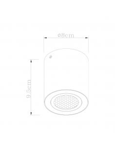 DOWN LIGHT SILOS WHITE 1 X 25W GU-10 2