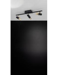 EGLO 39146 - TOMARES Lámpara de Salón en Aluminio, acero negro, latón 2