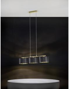 EGLO 39225 - DOLORITA Living Room Lamp in Steel, brass and Textile 2