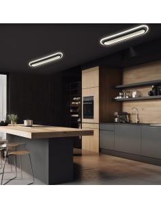 SOLOMON BLACK LED CEILING LIGHT 38W 2650LM 4000K 2