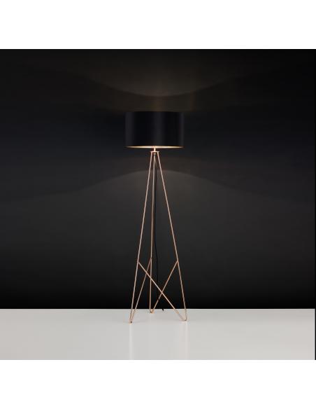 EGLO 39229 - CAMPORALE Floor lamp in Steel and Textile