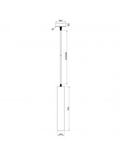 WHITE ANTIA PENDANT 1 X 50W GU-10 2