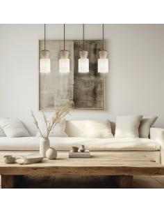 4L AOSTA BEIGE/WOOD BAR 4 X 60W E-27 2