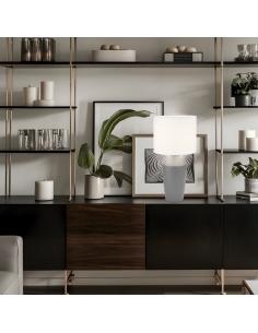 BARRON GRAY TABLE LAMP 1 X 60W E-27 2