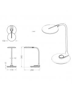 FLEXO LED EDGAR BLANCO LED 9W 530LM 3000-3800-5700K 2