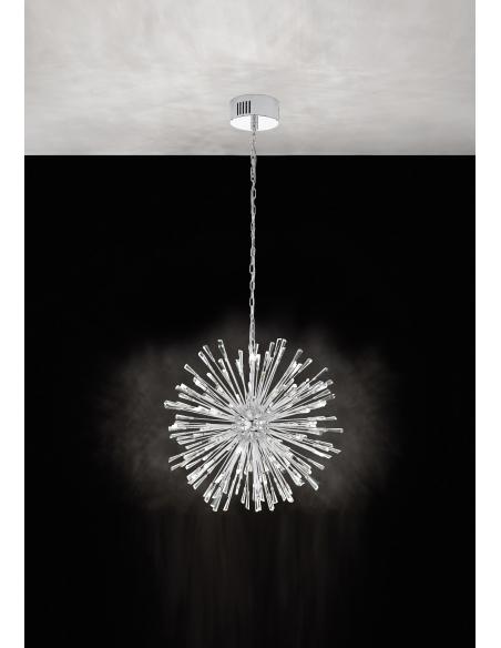 EGLO 39261 - VIVALDO 1 Pendant Lamp in Steel and Glass