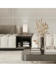 FICA LEATHER TABLE LAMP 1 X 40W E-14 2