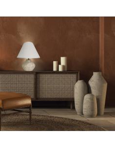 LARRY BEIGE STONE TABLE LAMP 1 X 40W E-14 2