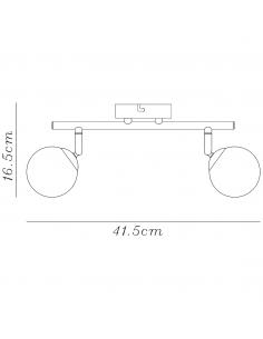 REGLETA 2L MIGOS LATON 2 X 40W G-9 2