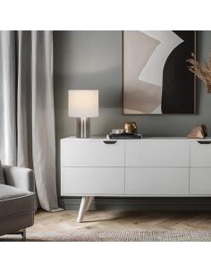 ORIA SATIN NICKEL TABLE LAMP 1 X 60W E-27 2