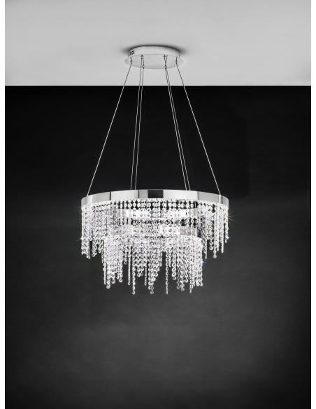 EGLO 39281 - ANTELAO Pendant Lamp in Steel and Glass
