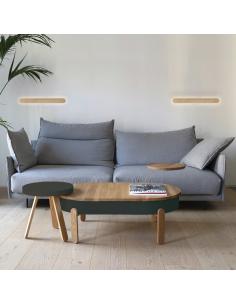 RINO BLACK-WOOD LED WALL LIGHT 15W 3000K 2