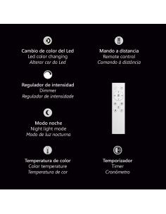 TANA WHITE-WOOD LED CEILING LIGHT 90W 3000/4000/6000K 2