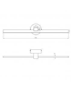 TARIK BRASS LED WALL LIGHT 15W 810LM 4000K 2